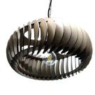 Lustre Luminária Pendente de Madeira MDF Mod. Sophia GD Inclinado Tabaco