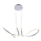 Lustre luminaria pendente led infinito prata switch Lustre luminaria pendente led infinito prata switch