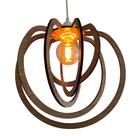 Lustre Luminária Pendente Madeira Sala Quarto Cozinha Balcão Circular Carvalho Lustre Luminária Pendente Madeira Sala Quarto Cozinha Balcão Circular Carvalho