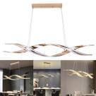 Lustre Luminaria Pendente Molecular DNA 76w Led Luxo Espiral Moderno Decoraçao Teto Restaurante Sala Recepçao Casa Loja Cozinha Quarto Iluminaçao