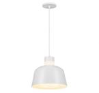 Lustre Luminária Pendente Pantoja Torre E27 25cm Branco - Elgin
