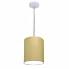 Lustre Luminária Pendente Vivare Free Lux PE-4102BR Cúpula em Tecido 13x30cm