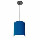 Lustre Luminária Pendente Vivare Free Lux PE-4102PR Cúpula em Tecido 13x30cm