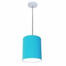 Lustre Luminária Pendente Vivare Free Lux PE-4103BR Cúpula em Tecido 15x20cm
