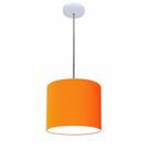 Lustre Luminária Pendente Vivare Free Lux PE-4105BR Cúpula em Tecido 20x22cm