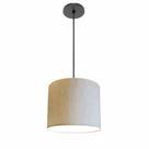 Lustre Luminária Pendente Vivare Free Lux PE-4105PR Cúpula em Tecido 20x22cm