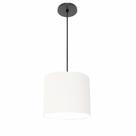 Lustre Luminária Pendente Vivare Free Lux PE-4106PR Cúpula em Tecido 20x25cm Lustre Luminária Pendente Vivare Free Lux PE-4106PR Cúpula em Tecido 20x25cm