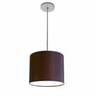 Lustre Luminária Pendente Vivare Free Lux PE-4107CZ Cúpula em Tecido 25x20cm