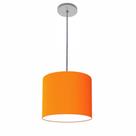 Lustre Luminária Pendente Vivare Free Lux PE-4107CZ Cúpula em Tecido 25x20cm