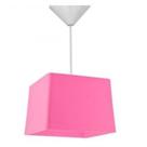 Lustre luminária Rosa Quadrado