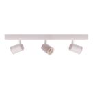 Lustre Luminária Trilho Eletrificado 3 Spots LED Direcionável Articulado E27 Bivolt Sala Quarto