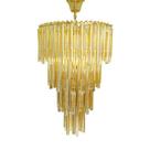 Lustre Metal Dourado Pingentes Champagne Alta Decoração