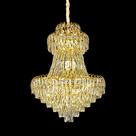 Lustre Metal E Pingentes De Cristal Império Design Moderno I