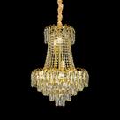 Lustre Metal E Pingentes De Cristal Menor Império Design Mod