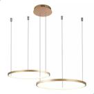 Lustre Moderno 2 Anéis Arcos Para Sala De Jantar 30/20cm 3k - Lustre Moderno 2 Anéis Arcos Para Sala De Jantar 30/20cm 3k -