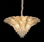 Lustre Moderno Cristais Em Pétalas Curvadas 1mt Alto Padrão