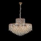 Lustre Moderno Lustre Design Pétalas 55cm Cristal Lustre Mod