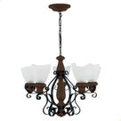 Lustre Muller Artis 5 Lâmpadas Envelhecido 7035E