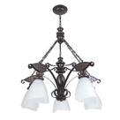 Lustre Muller Rústico 5 Lâmpadas Envelhecido 505E Lustre Muller Rústico 5 Lâmpadas Envelhecido 505E