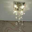 Lustre para sala de jantar com 50cm de altura em cristais legítimos k9