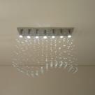Lustre para sala de jantar em cristais k9 com 65cm de altura