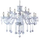 Lustre Para Sala de Jantar Pendente Cristal Legítimo Maria Tereza Nice 12 Lâmpadas E14 Bivolt