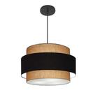 Lustre Para Sala de Jantar Vivare Md-4394 Cúpula em Tecido 50cm