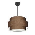 Lustre Para Sala de Jantar Vivare Md-4396 Cúpula em Tecido 60cm