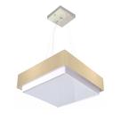 Lustre Para Sala de Jantar Vivare Md-4404 Cúpula em Tecido 50x50cm
