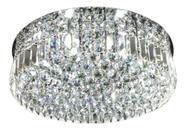 Lustre para sala,mesa jantar,,quarto.Cristal Base 60 Diametro X 15cm,para sala cristal legítimo k9.