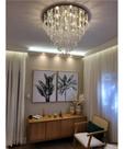Lustre para sala,mesa jantar,quarto,de 70cmx50cm Altura +12 Leds Com Cristais Legítimo Lustre para sala,mesa jantar,quarto,de 70cmx50cm Altura +12 Leds Com Cristais Legítimo