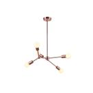 Lustre Pendente 118x60cm 5 Lâmpadas E27 Leblon RM001R Bella Iluminação
