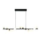 Lustre Pendente 17x95cm 15x2w 3000k 2400 Lúmens Fuxico Bella Iluminação