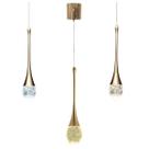 Lustre Pendente 3 em 1 LED Cristal Gota Luxo Iluminaçao Sala Quarto Recepçao Residencial Comercial Ambiente Moderno Lustre Pendente 3 em 1 LED Cristal Gota Luxo Iluminaçao Sala Quarto Recepçao Residencial Comercial Ambiente Moderno