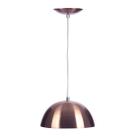 Lustre Pendente Alumínio Meia Lua 23cm New Cobre