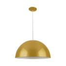 Lustre Pendente Aquarela Half Moon 40 1 Luz Mostarda HM040ACMTPD Bronzearte