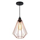 Lustre Pendente Aramado Castle Moderno 22x20cm Bivolt Lustre Pendente Aramado Castle Moderno 22x20cm Bivolt