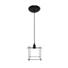 Lustre Pendente Aramado Modelo Quadrado Estilo Retrô Cor Preto 110v/220v Lustre Pendente Aramado Modelo Quadrado Estilo Retrô Cor Preto 110v/220v