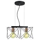 Lustre Pendente Aramado Star Duo Moderno 18x40cm Bivolt