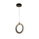 Lustre Pendente Argola Chumbo LED 9W 17cm 3000K Bivolt DCD02187