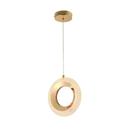 Lustre Pendente Argola Dourada LED 9W 20cm 3000K Bivolt DCD02188