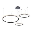 Lustre Pendente Astraled Aspectral Pl-9739 Preto Led Bivolt