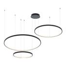 Lustre Pendente Astraled Bevis PL-9732 Preto Led Bivolt