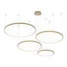 Lustre Pendente Astraled Bevis PL-9737 Dourado Led Bivolt