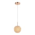 Lustre Pendente Astraled Castula Pt-9123 Dourado Brilho G9 Bivolt 3000k - Luz Amarela