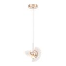 Lustre Pendente Astraled Lynx Pt-9111 Dourado Brilho Led Bivolt