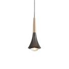 Lustre Pendente Astraled Tureis PT-9135 Preto / Dourado Led Bivolt
