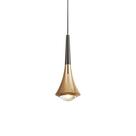 Lustre Pendente Astraled Tureis PT-9136 Dourado / Preto Led Bivolt