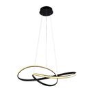Lustre Pendente Atom 63x15cm 1 LED 36W 3000k 1188 Lúmens HM019B Bella Iluminação Preto