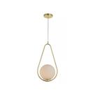 Lustre Pendente Avant Perola Gota 1xG45 Ouro Brilho